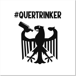 Quertrinker Parodie BRD Humor Bier Spaß Humor Posters and Art